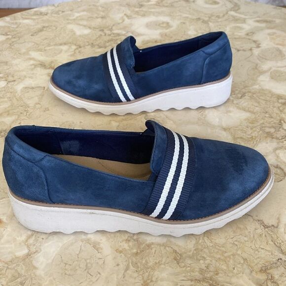 Clarks Ultimate Comfort Collection Leather Nautical Slip On Shoes - Picture 5 of 12